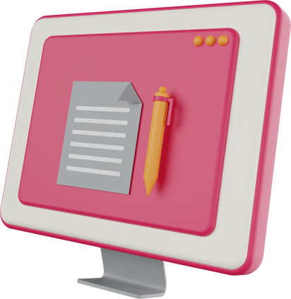 Copywriting 3D Ilustration