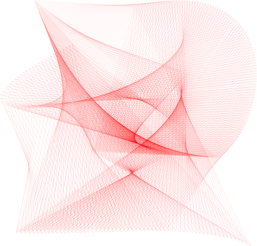 3D fond red